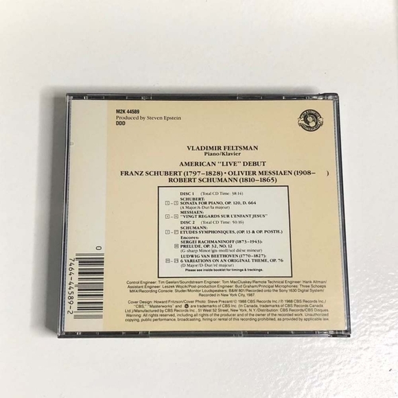 CD Set Vladimir Feltsman - American "Live" Debut - Picture 2 of 2